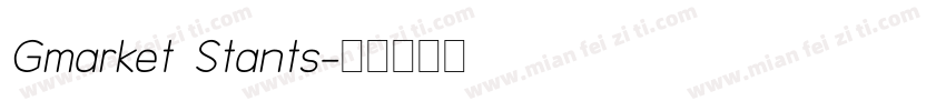 Gmarket Stants字体转换